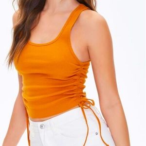 Ruched Drawstring Tank Top - Forever21
